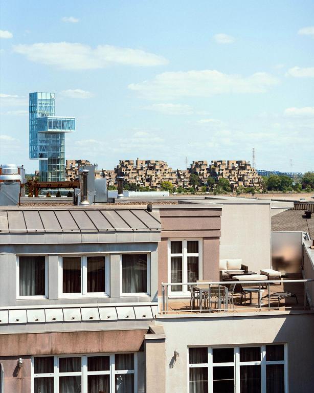 Nespecifikovaný výhled na destinaci Montreal nebo výhled na město při pohledu z hotelu