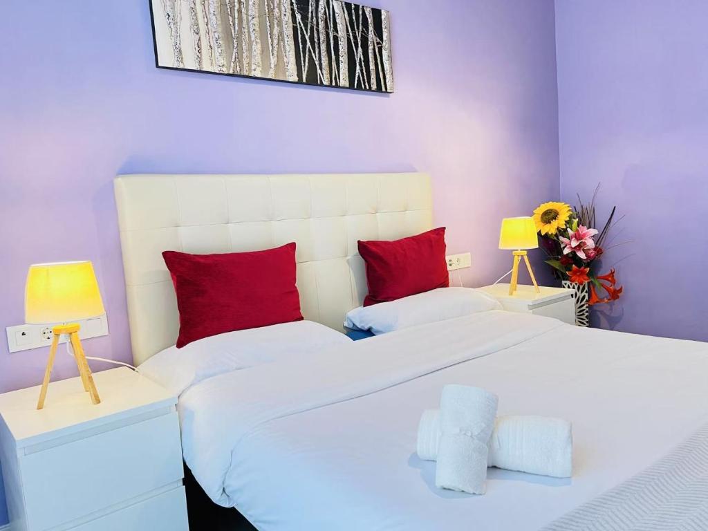 Postel nebo postele na pokoji v ubytování Apartamento Sants
