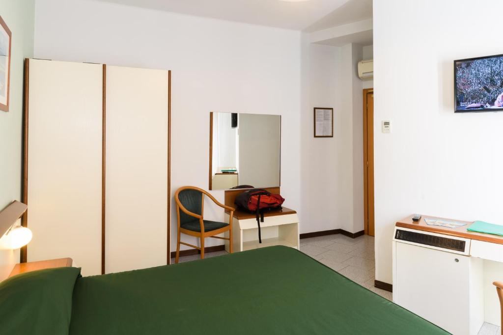 TV a/nebo společenská místnost v ubytování Hotel Italie et Suisse