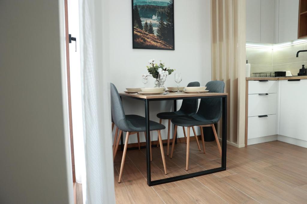 Kuchyň nebo kuchyňský kout v ubytování Apartman Borovi 11 Divčibare
