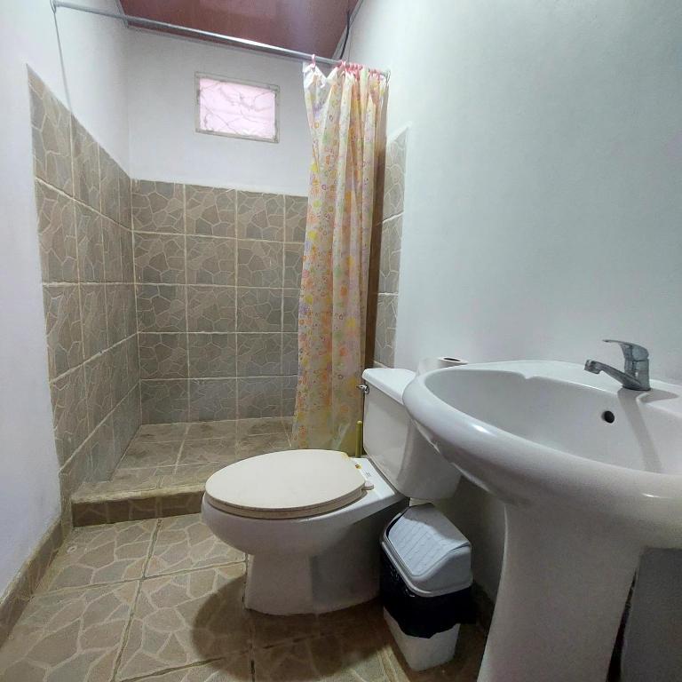 Koupelna v ubytování B&B Il Padrino