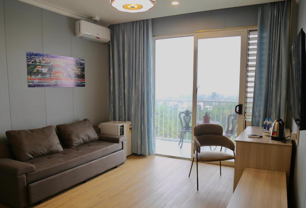 Posezení v ubytování Yue Lai Hotel