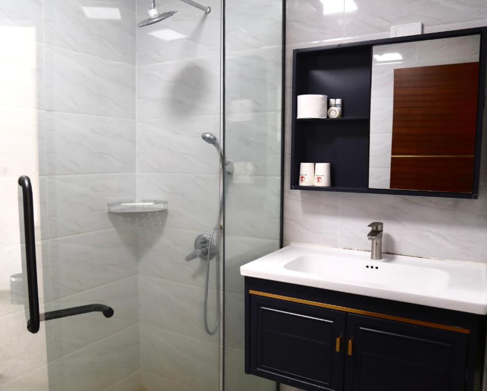Koupelna v ubytování Yue Lai Hotel