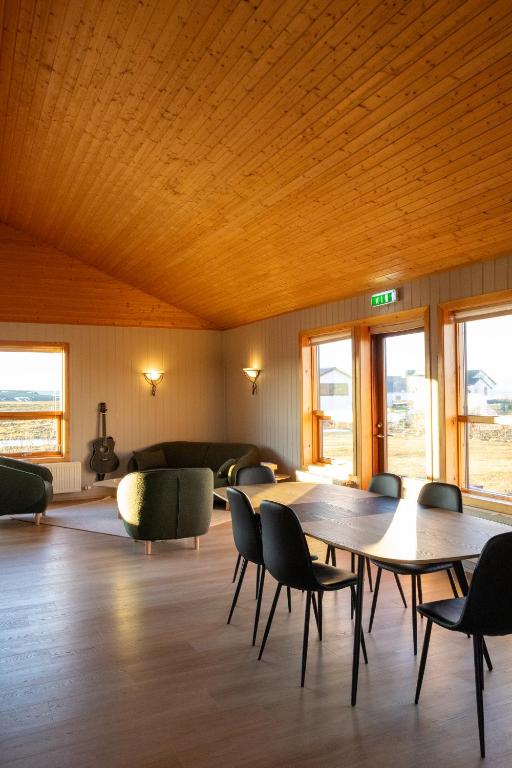 Istumisnurk majutusasutuses Myrkholt Cabin