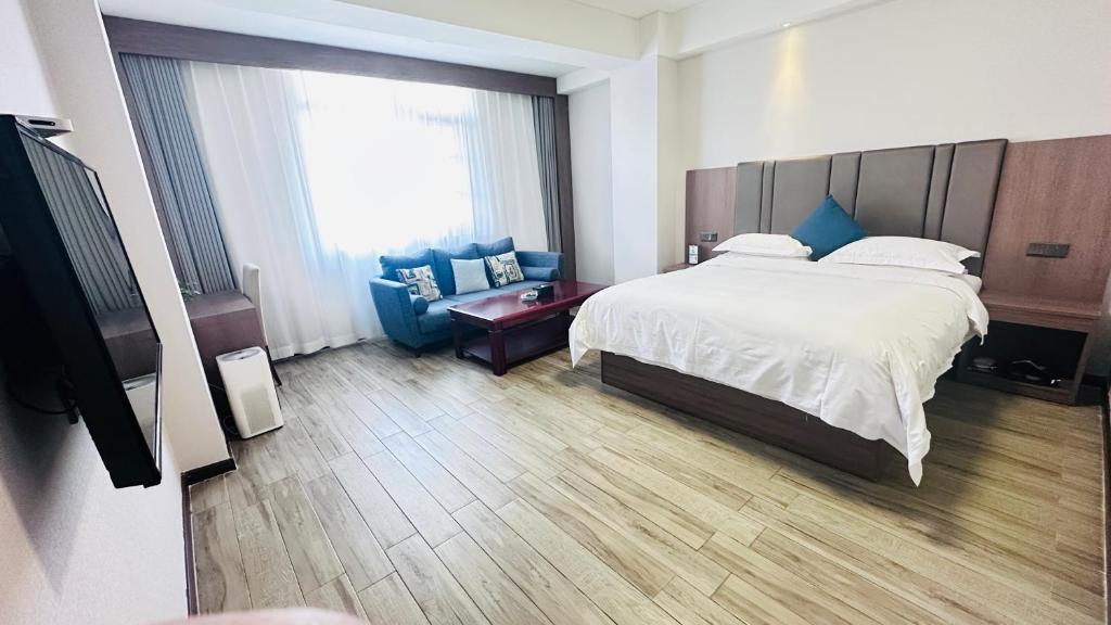 Postel nebo postele na pokoji v ubytování Bestway Hotel Xi'an