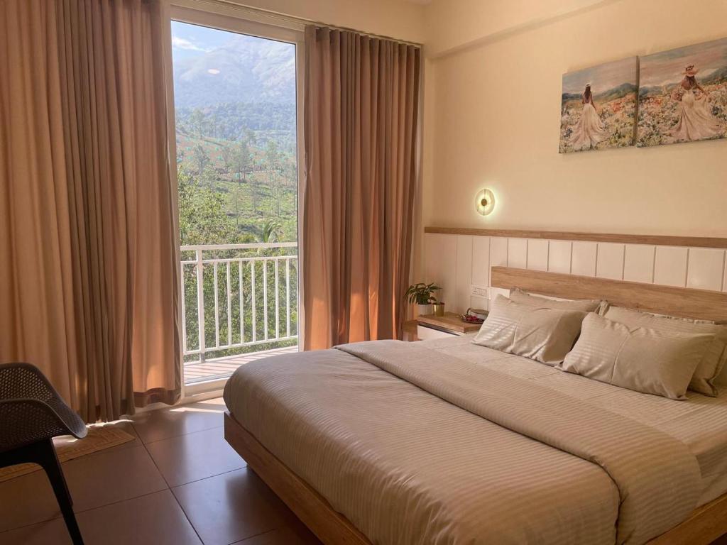 Postel nebo postele na pokoji v ubytování Mountain Serenity Meppadi, Wayanad