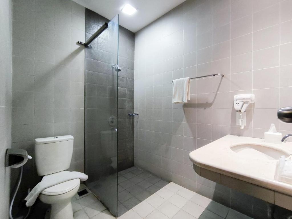 Koupelna v ubytování Puteri Gunung Hotel
