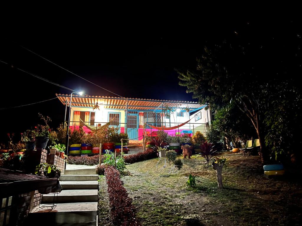 Zahrada ubytování Hospedaje Campestre Las Palmas 101