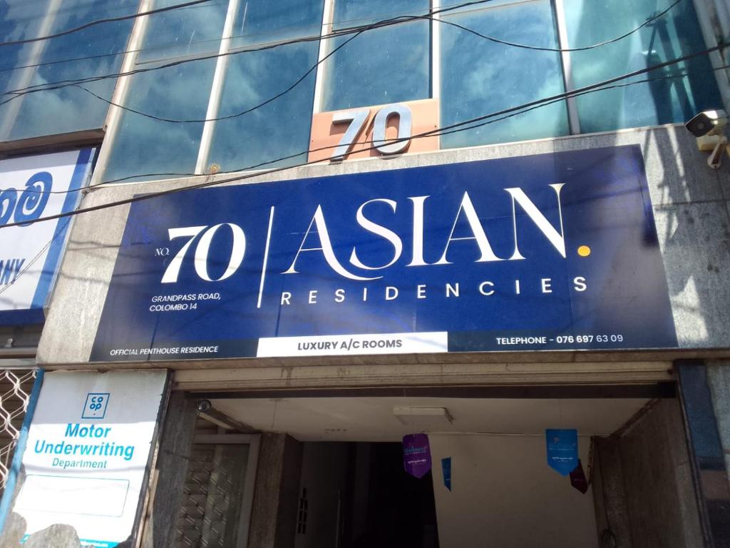 Certifikát, hodnocení, plakát nebo jiný dokument vystavený v ubytování Asian Rooms Colombo 14