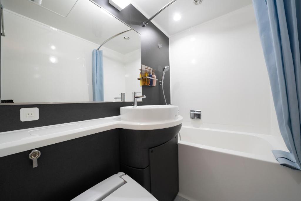 Koupelna v ubytování Hotel Binario Umeda