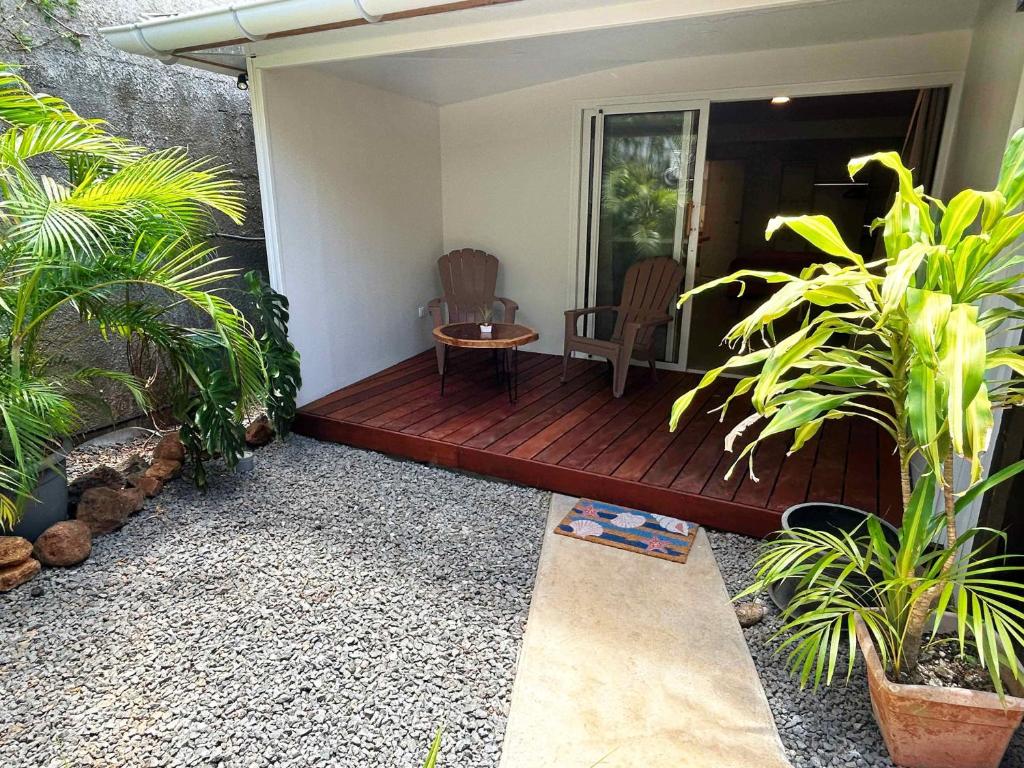 Zahrada ubytování Lodge Waterfront Tahiti