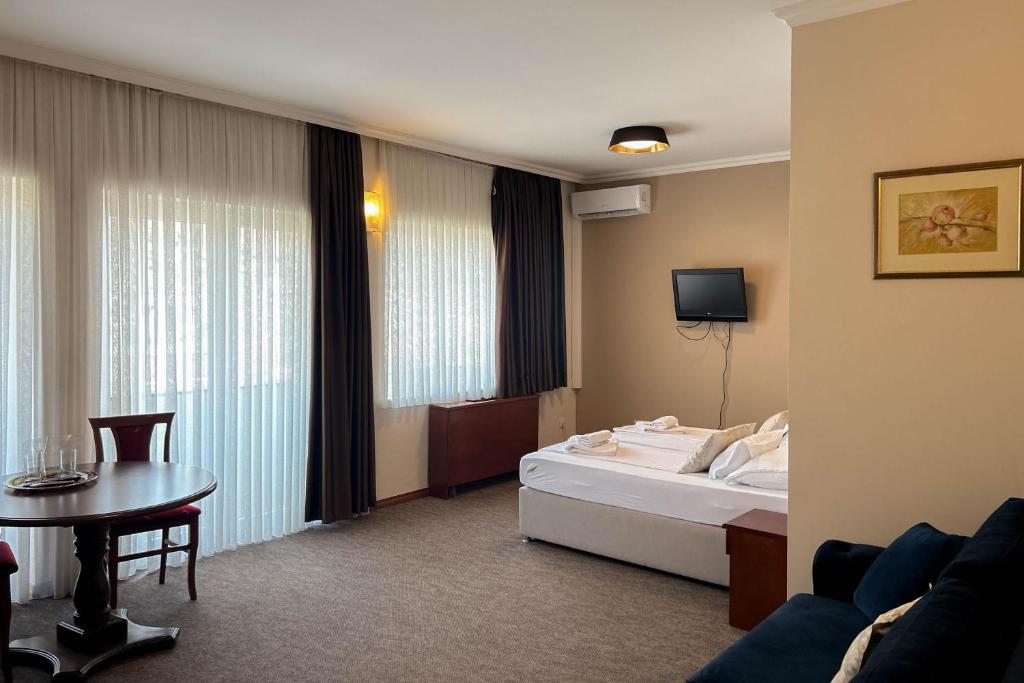Postelja oz. postelje v sobi nastanitve Hotel Bristol
