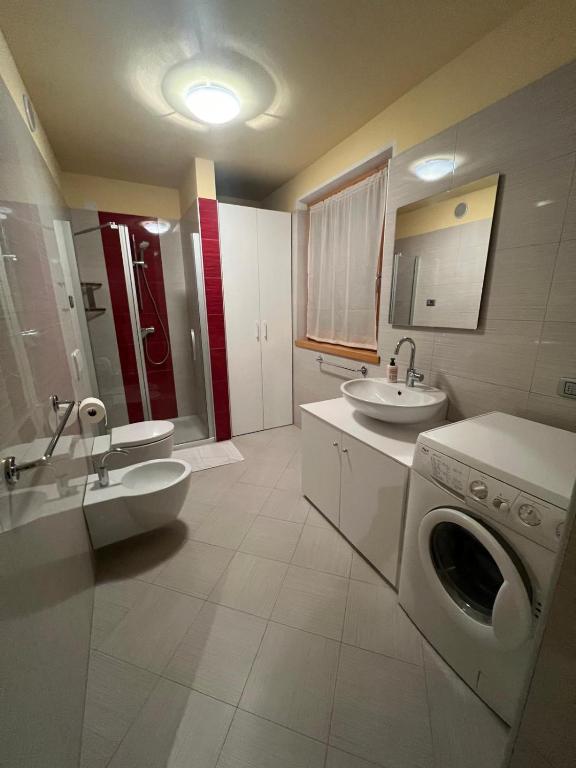 Koupelna v ubytování casa Olivieri