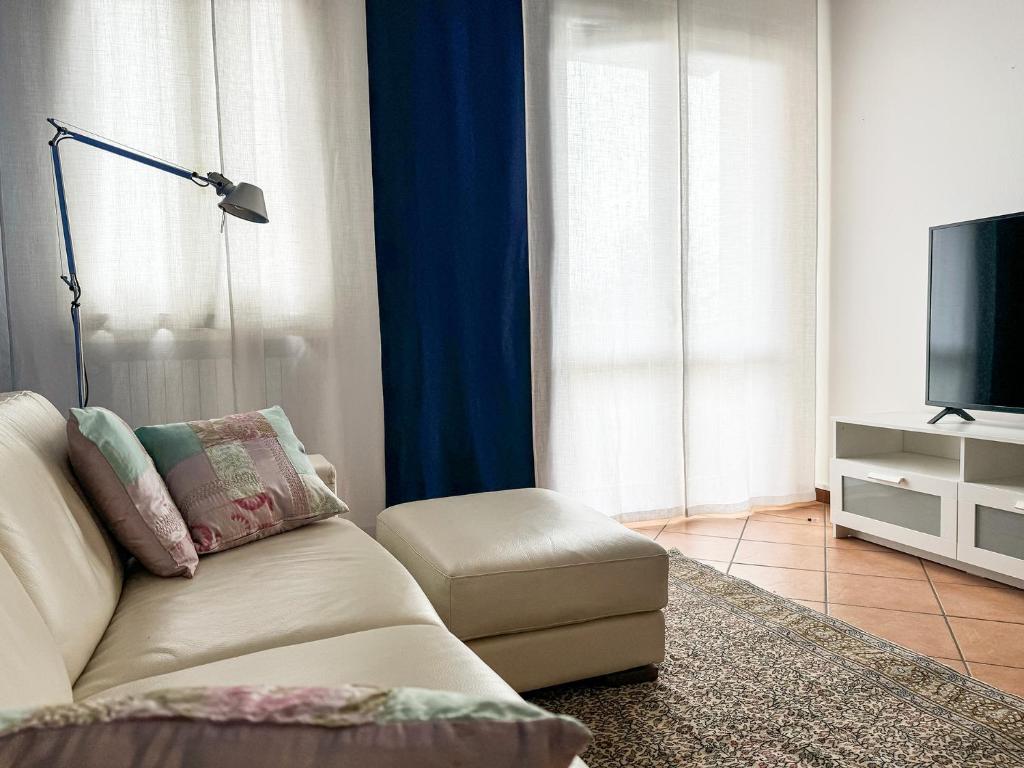 TV a/nebo společenská místnost v ubytování Residence Franciacorta