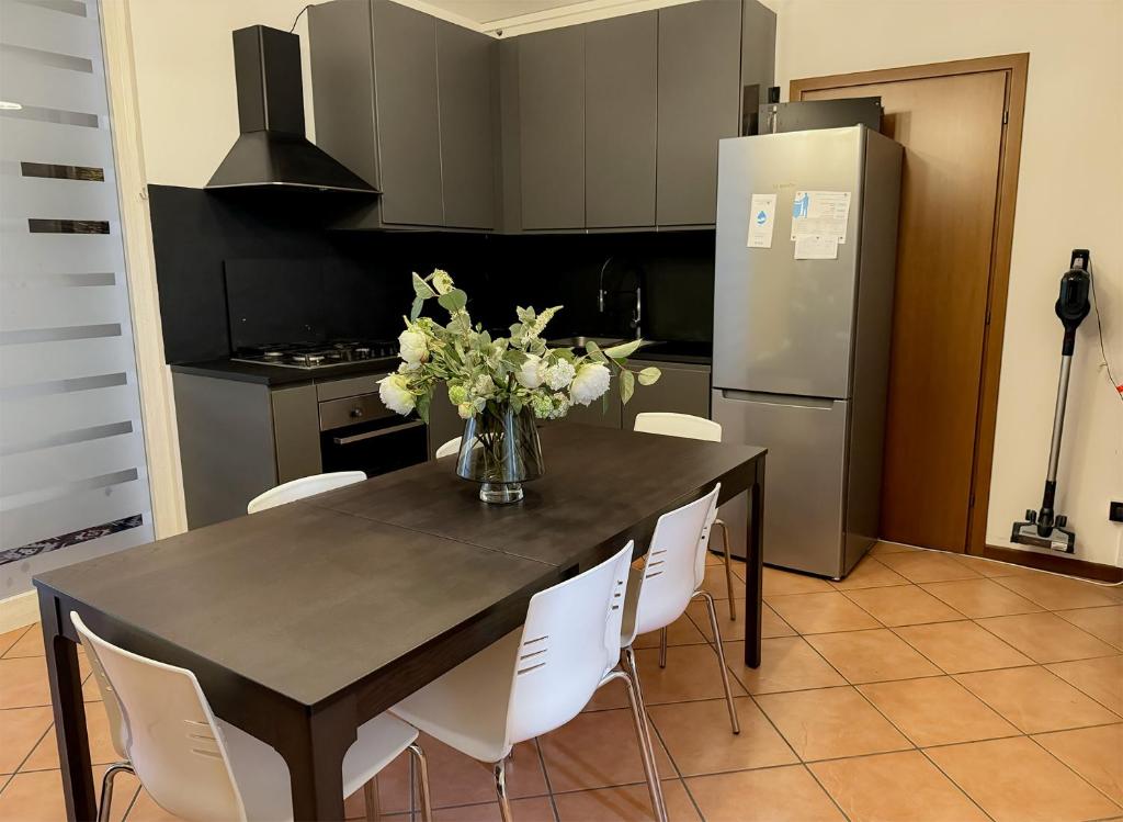 Kuchyň nebo kuchyňský kout v ubytování Residence Franciacorta