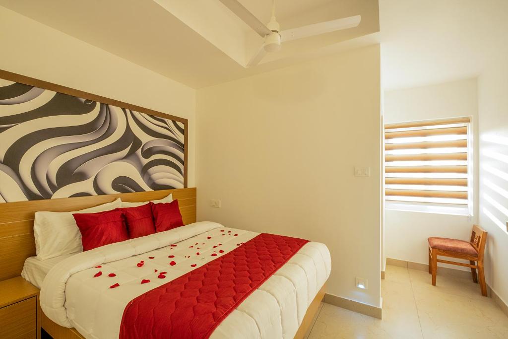 Postel nebo postele na pokoji v ubytování Hotel Eden Palace