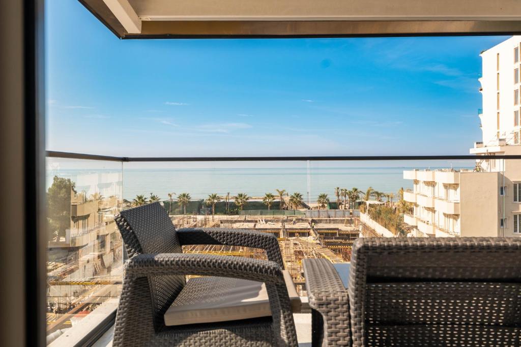 Balkón nebo terasa v ubytování Golemi Lux Hotel