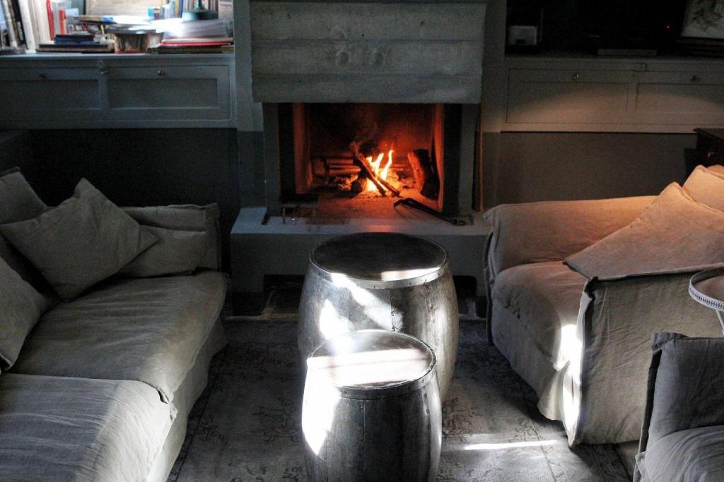 A seating area at "Apeiros Chora" Hotel, Zagori