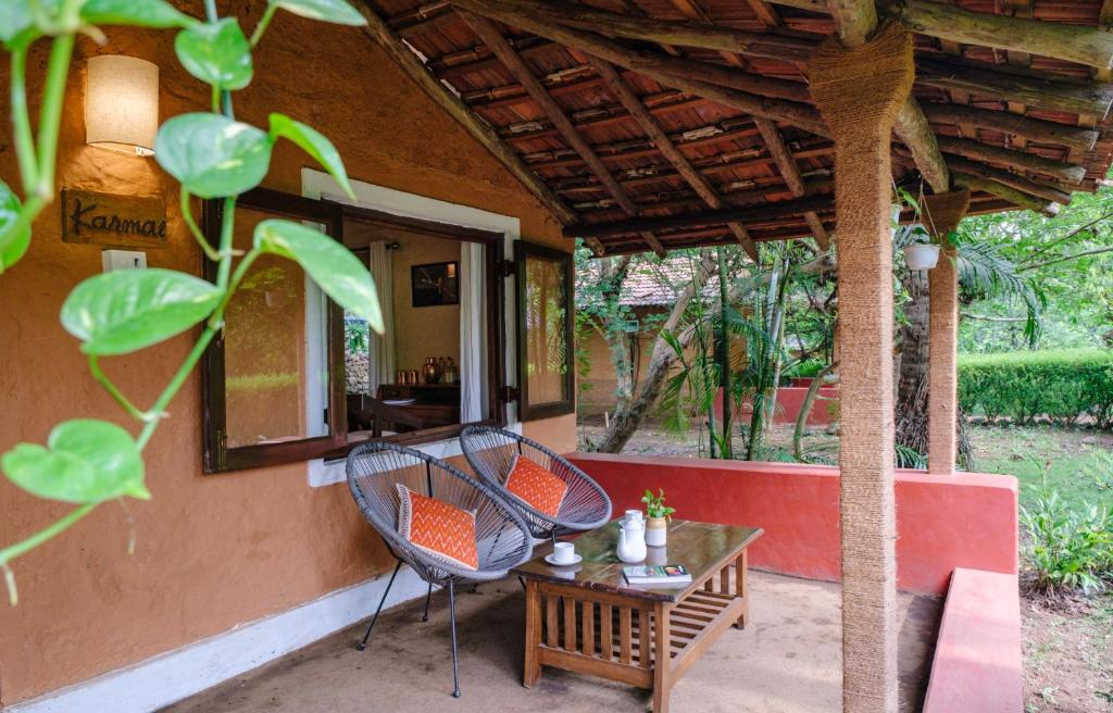 Zahrada ubytování Nature's Nest Eco Resort Goa, Near Dudhsagar Waterfalls