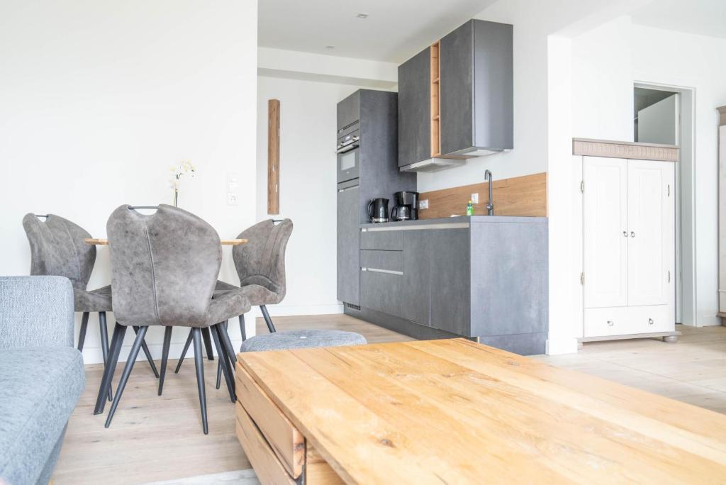 Køkken eller tekøkken på Strandhaus Zingst Apartment 04