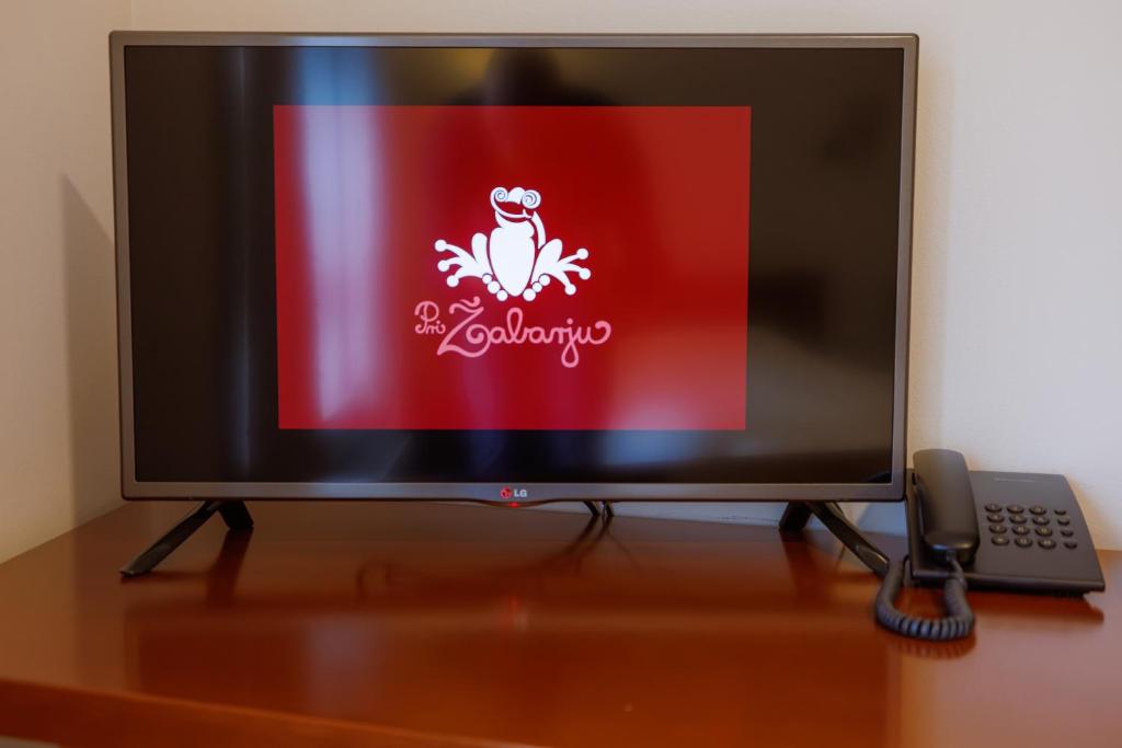TV a/nebo společenská místnost v ubytování Pri Žabarju Bed & Breakfast Ljubljana