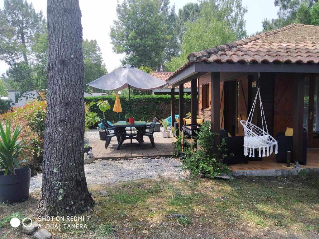 Zahrada ubytování Chalet Camping Les Vignes