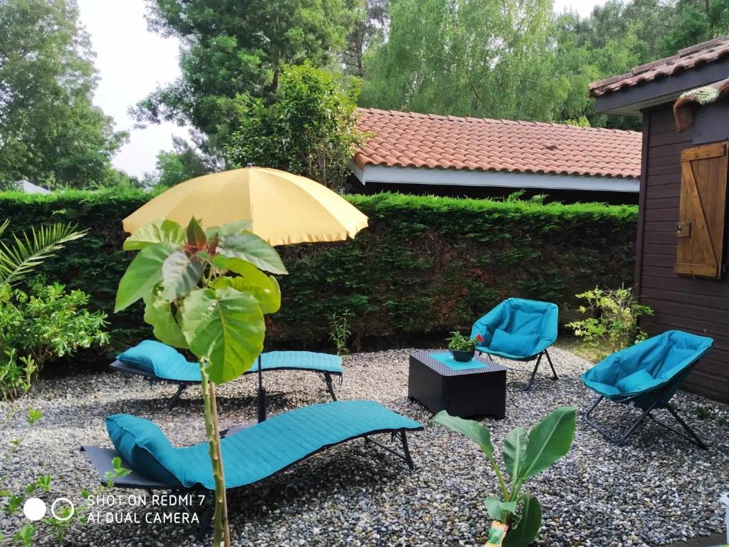 Zahrada ubytování Chalet Camping Les Vignes