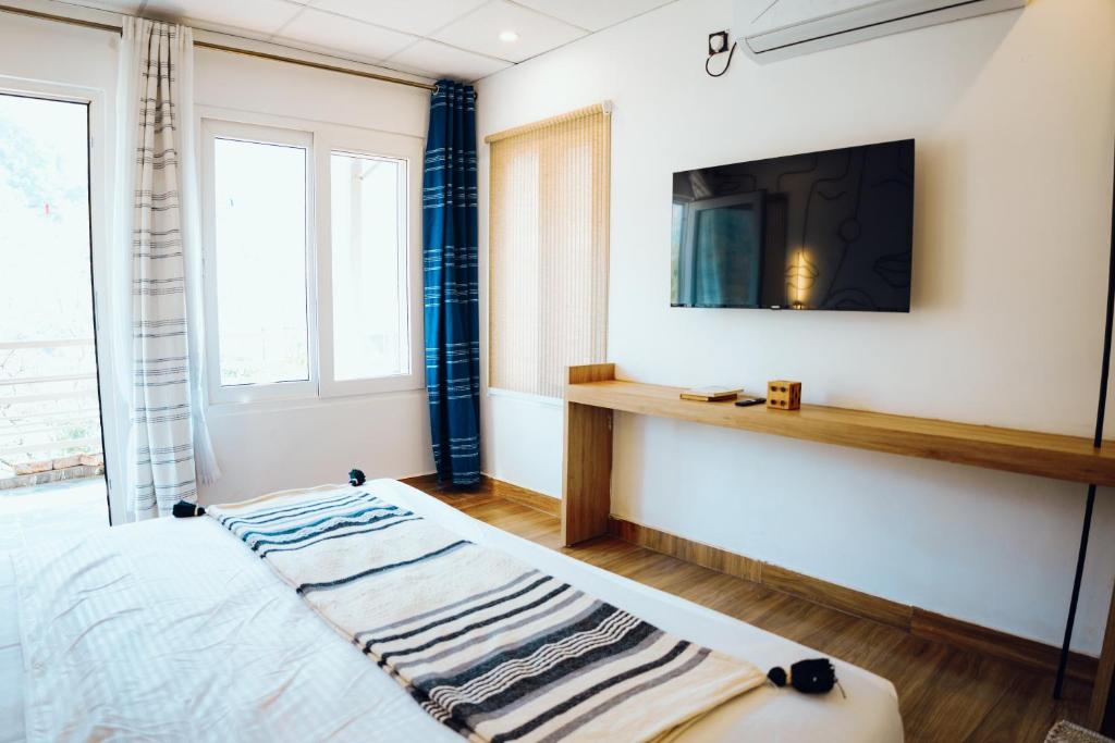 Postel nebo postele na pokoji v ubytování Art Bliss Hostel
