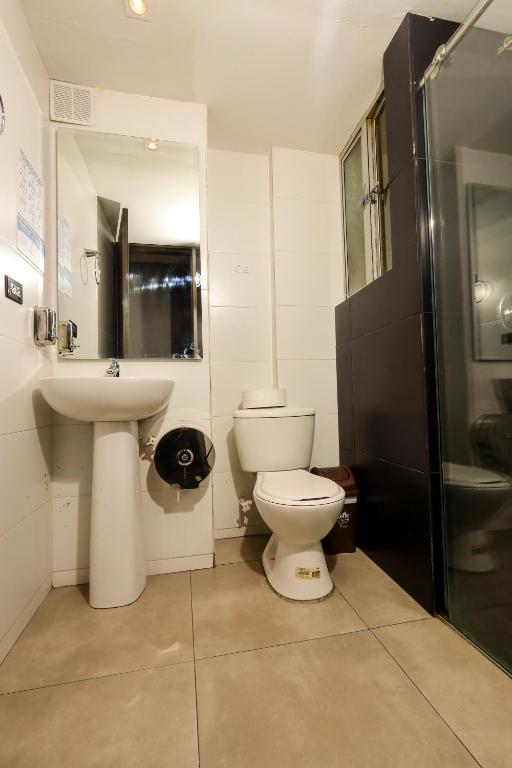 Koupelna v ubytování HOTEL HTL