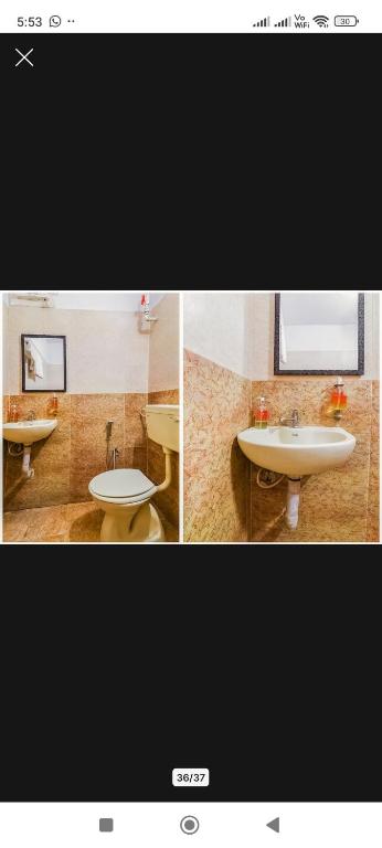 Koupelna v ubytování HM hotel
