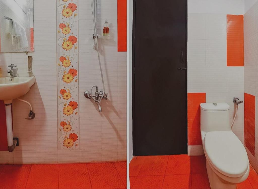 Koupelna v ubytování HM hotel