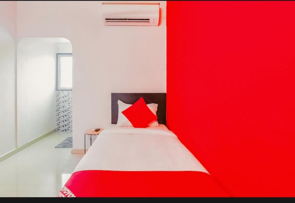 Postel nebo postele na pokoji v ubytování HM hotel