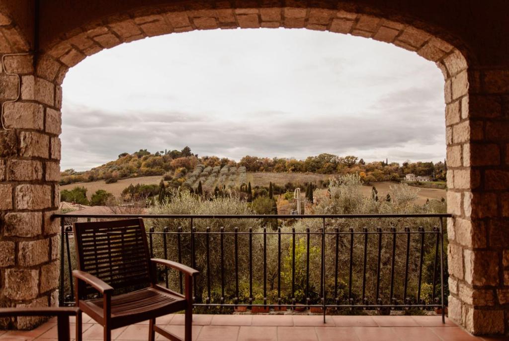 Balkoni atau teres di Agriturismo La Sede Di Carlo