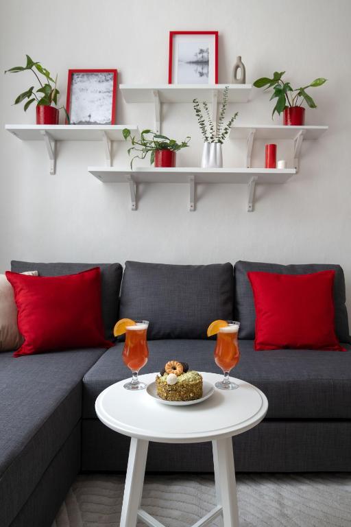 Posezení v ubytování Enjoy Downtown Boutique Apartments #12 by Goodnite cz
