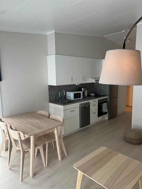Kuchyň nebo kuchyňský kout v ubytování Private Chalet