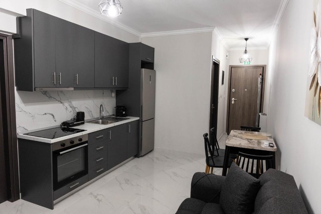 Kuchyň nebo kuchyňský kout v ubytování Comfortable Suites 2