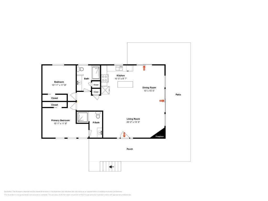a floor plan of a house at Moon Mountain Escape in Ruidoso