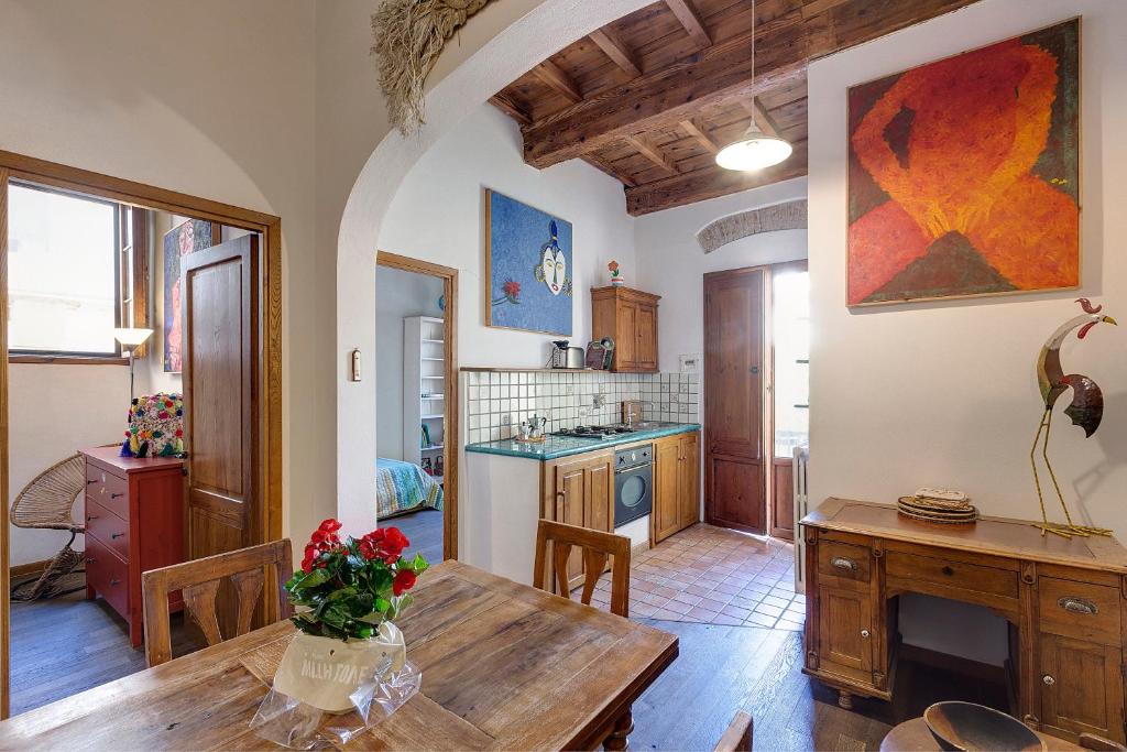 Kuchyňa alebo kuchynka v ubytovaní Art Apartment Sant Ambrogio
