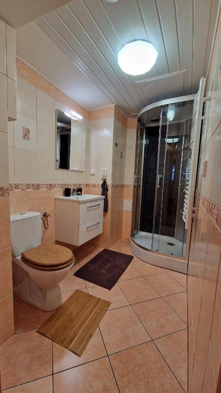 Koupelna v ubytování Apartmán Fany III