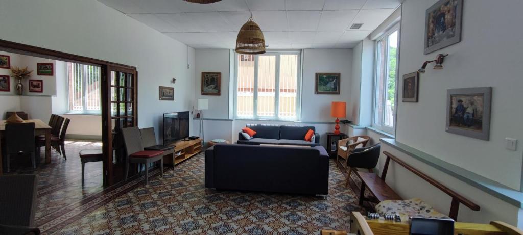 Posezení v ubytování Les chambres d'hôtes de La Bastide du puech