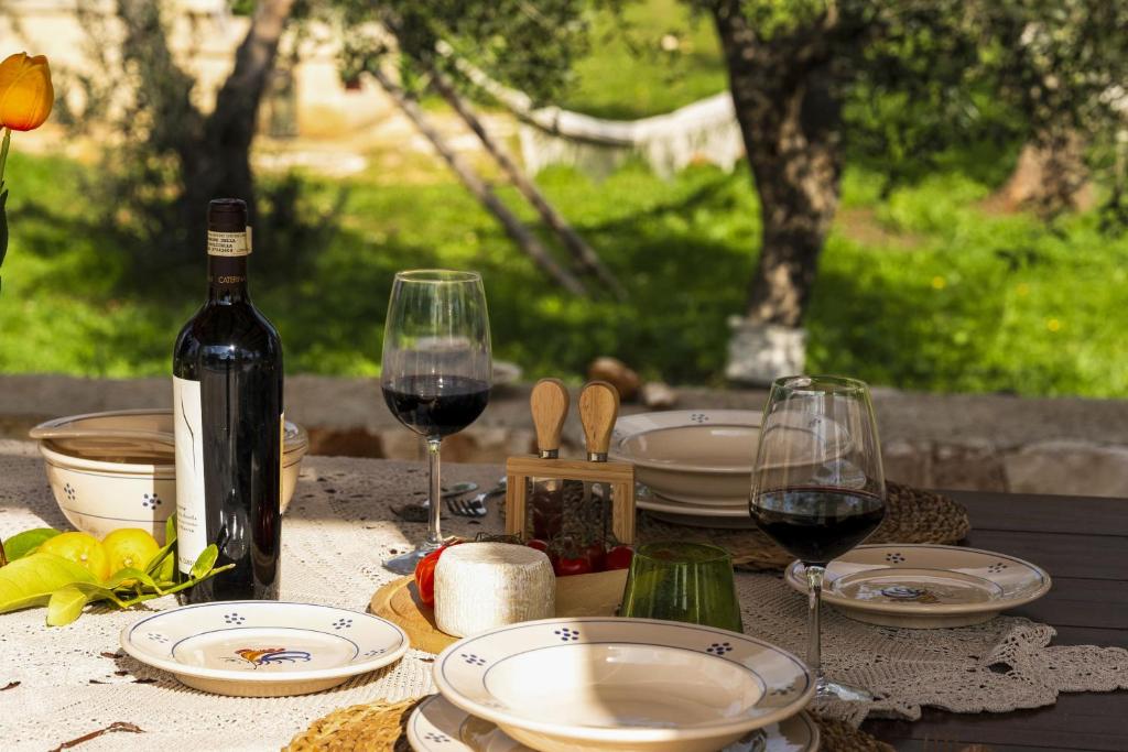 Nápoje v ubytovaní IL Trullo Di Mamma Lucia-Luxury Villa