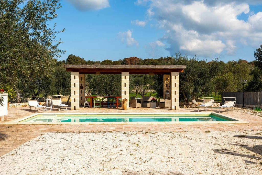 Bazén v ubytovaní IL Trullo Di Mamma Lucia-Luxury Villa alebo v jeho blízkosti
