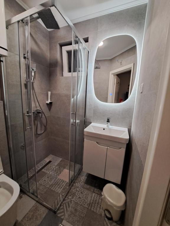 Koupelna v ubytování Apartments & Rooms Mostar Story