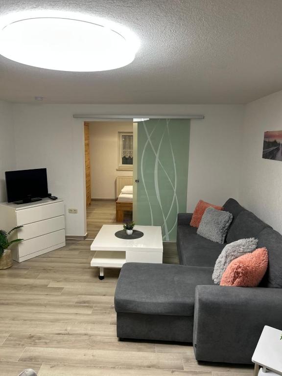 Posezení v ubytování Souterrain Ferienwohnung Iphofen