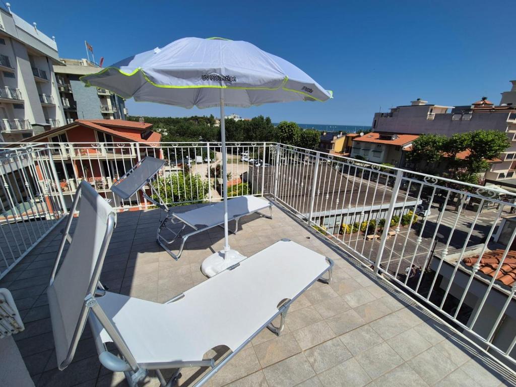 Balkón nebo terasa v ubytování Hotel REX