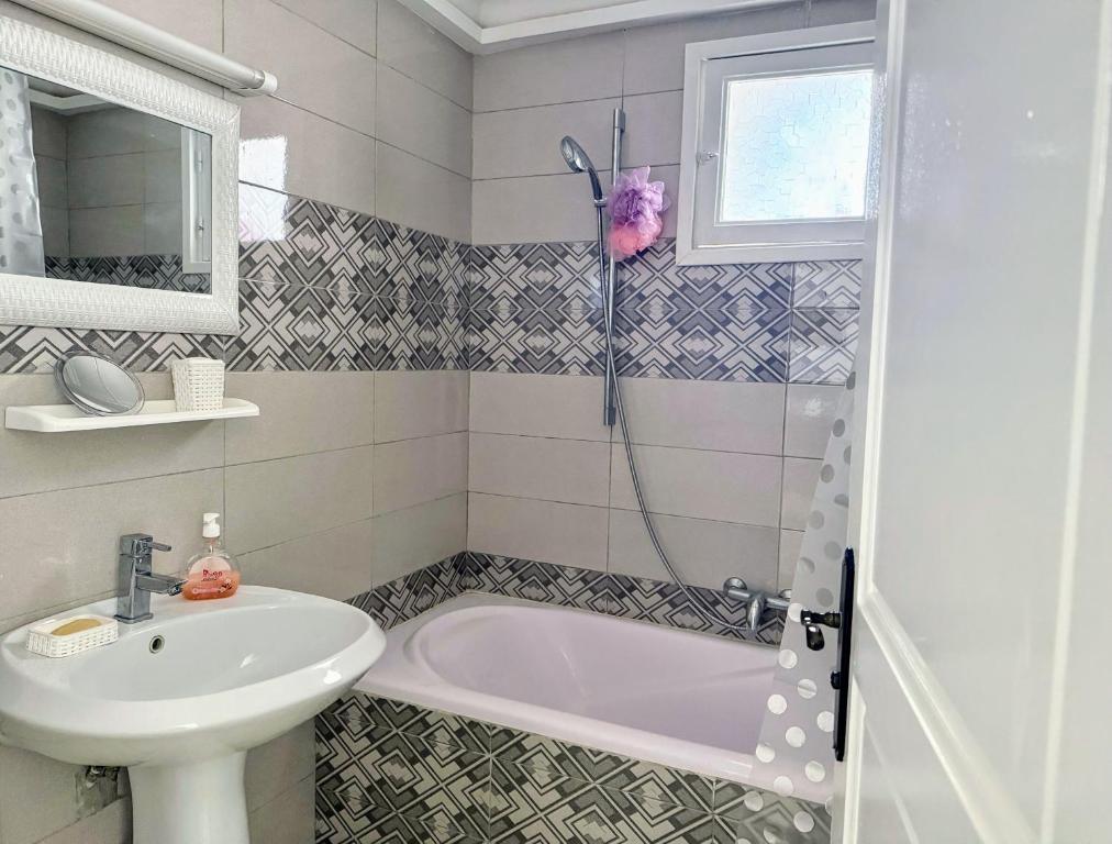 Koupelna v ubytování Appartement entier rénové à 5min de la Plage de Sousse