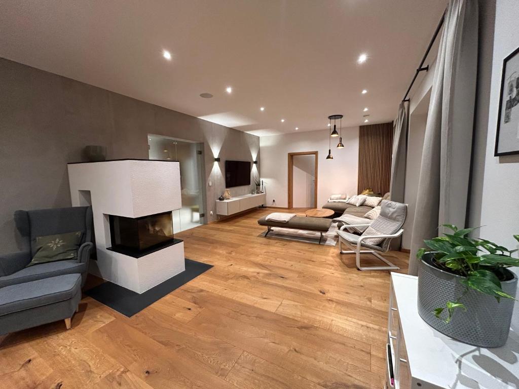 Posezení v ubytování Traumhaus in den Weinbergen - max 8 Personen - mit Self-Check-in