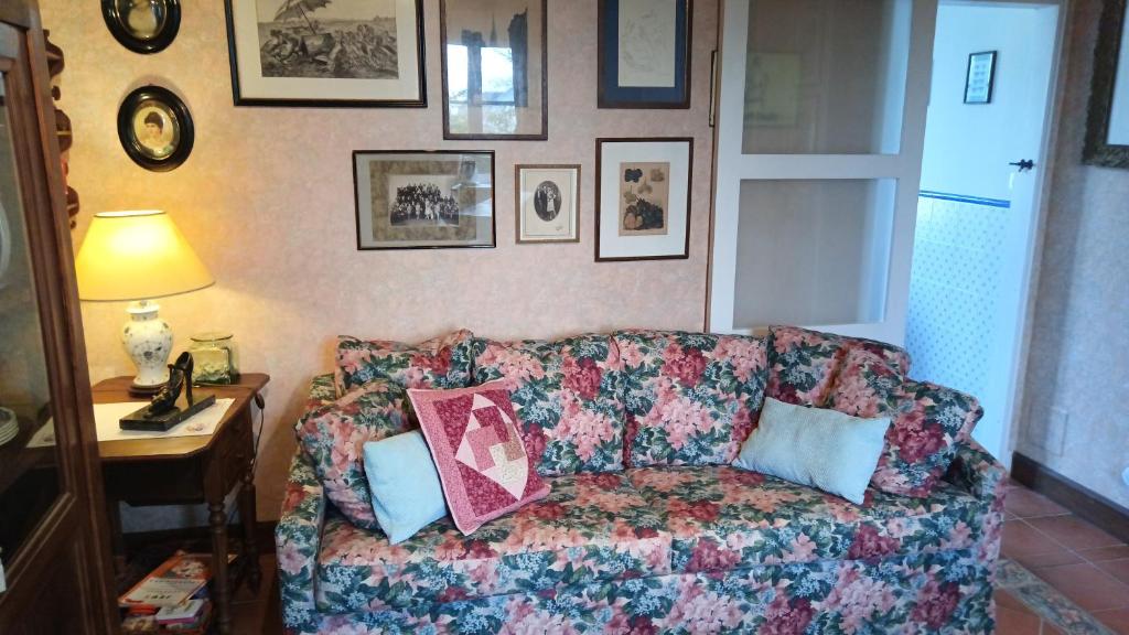 Posezení v ubytování Art Cottage