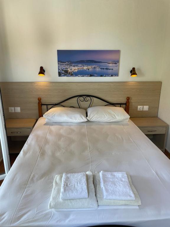 Postel nebo postele na pokoji v ubytování Villa Elpiniki