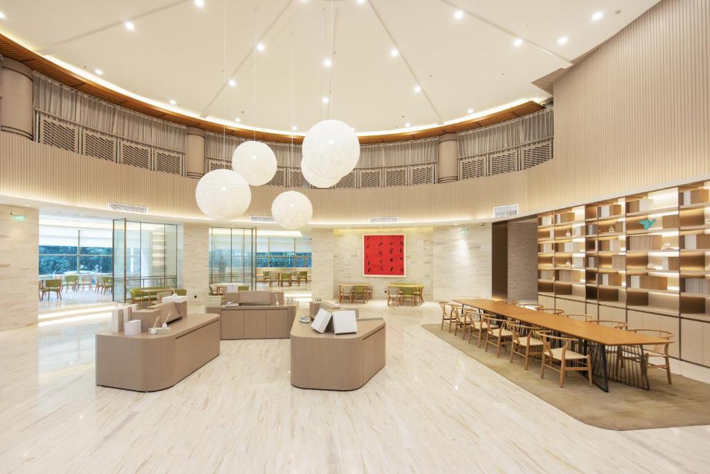 Posezení v ubytování Quanji shanghai Hongqiao Gubei No 1 hotel